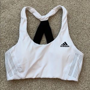Adidas open back sports bra